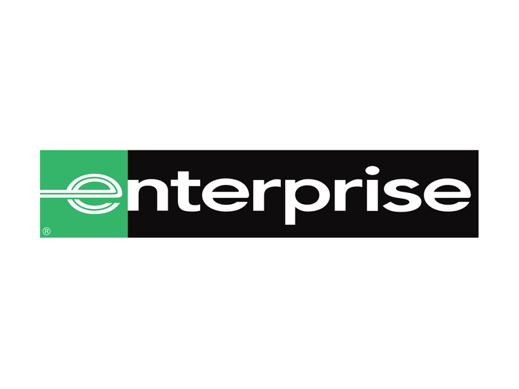 Logo enterprise grønn og sort med hvit skrift