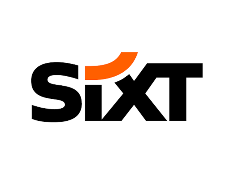 Sixt logo sort og rød