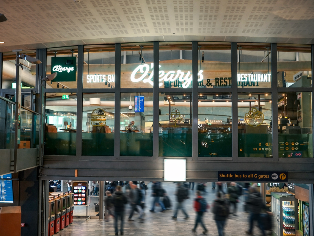 O'Learys opp en trapp i utland