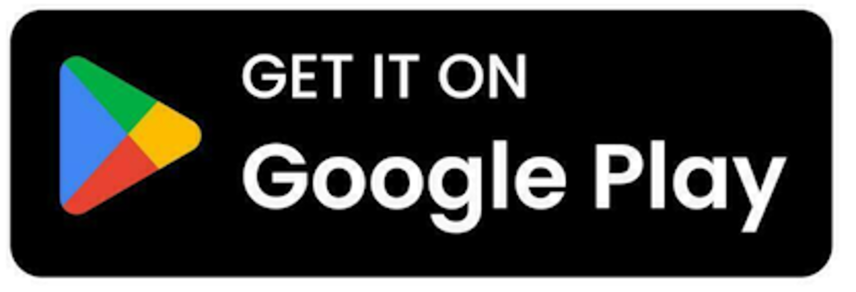 Google play logo med sort bakgrunn